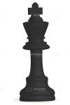 Black King Chess Piece